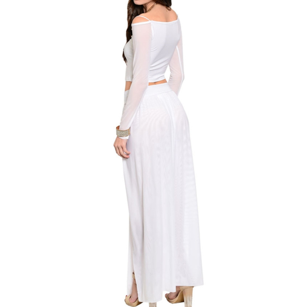 🆕 White 2 Pieces Top & Skirt Set - Picture 2 of 4